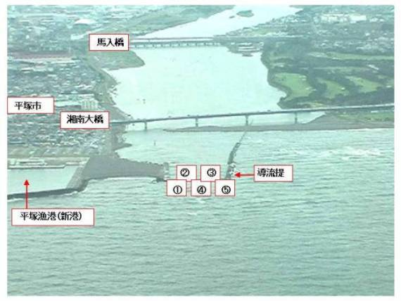 平成16年8月から平成17年7月までの間に発生した転覆事故の発生場所
