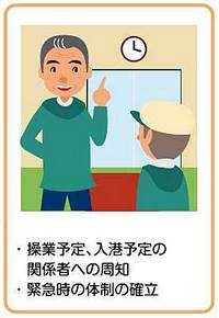 関係者への周知