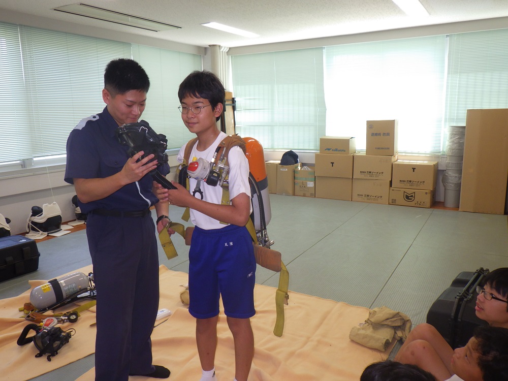 ライフゼムの装着体験の様子