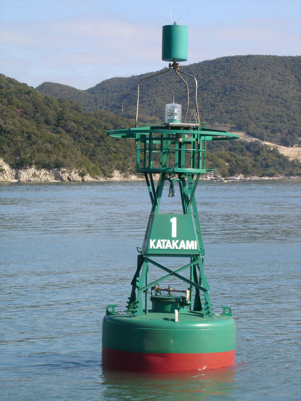 灯浮標の外観写真