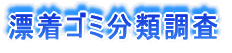 漂着ゴミ分類調査