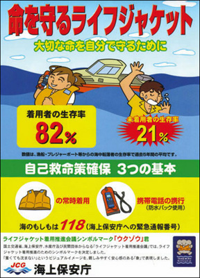 命を守るライフジャケット