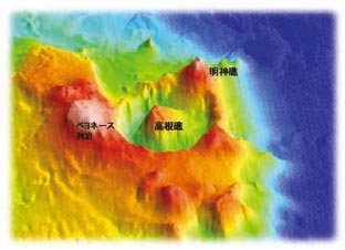 海底地形鳥瞰図
