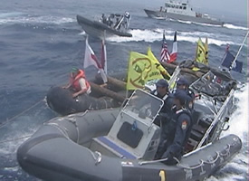 活動家船舶への規制実施