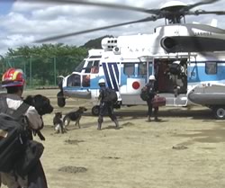 救援物資、要員の輸送