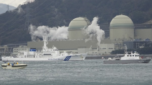 原子力発電所の警戒にあたる巡視船等