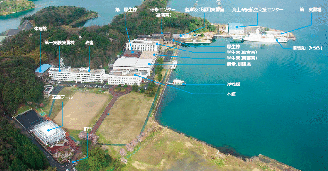 海上保安学校航空写真