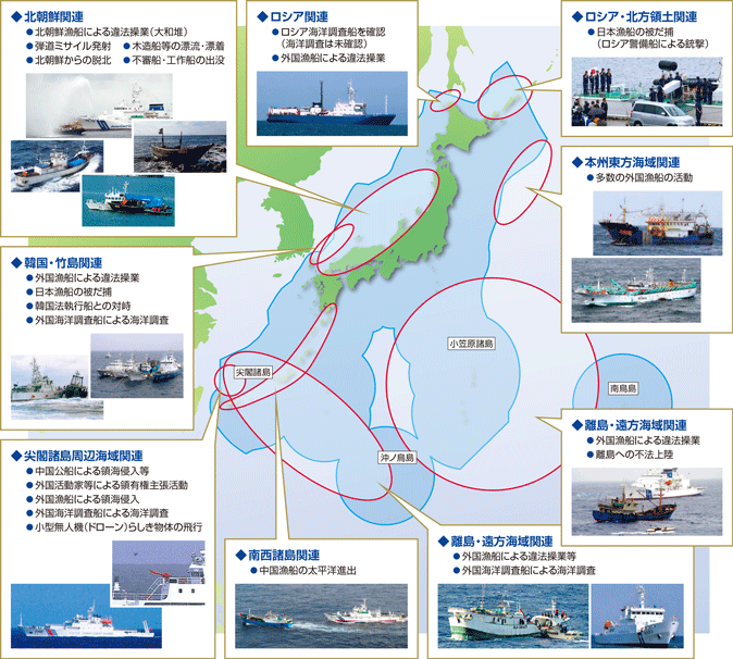 我が国周辺海域を巡る状況