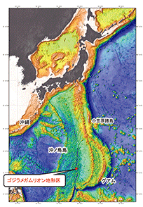 ゴジラメガムリオン地形区の位置