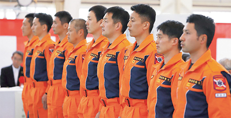 釧路航空基地機動救難士発足式