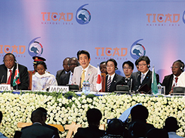 第6回アフリカ開発会議(画像出典:首相官邸HP)