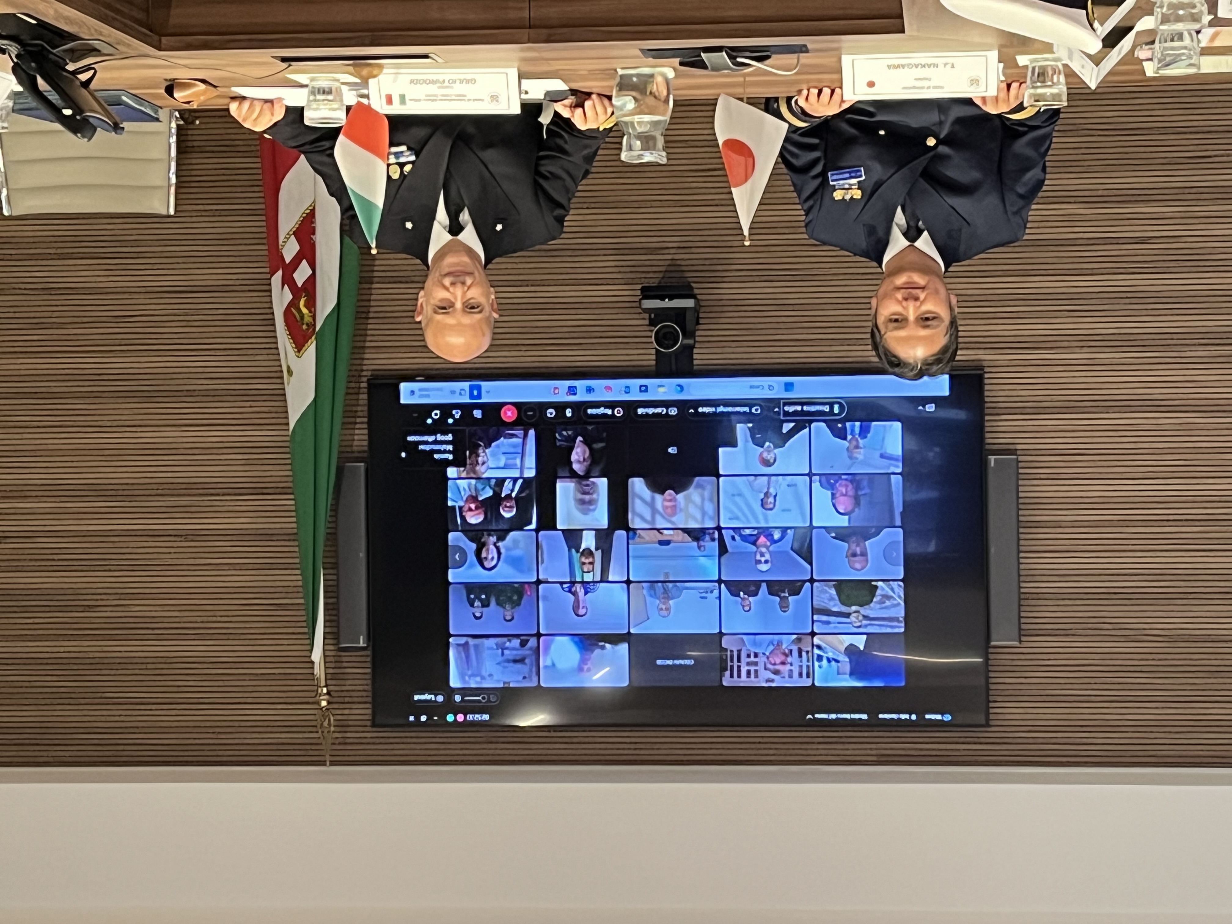 共同議長席の様子 共同議長席の様子