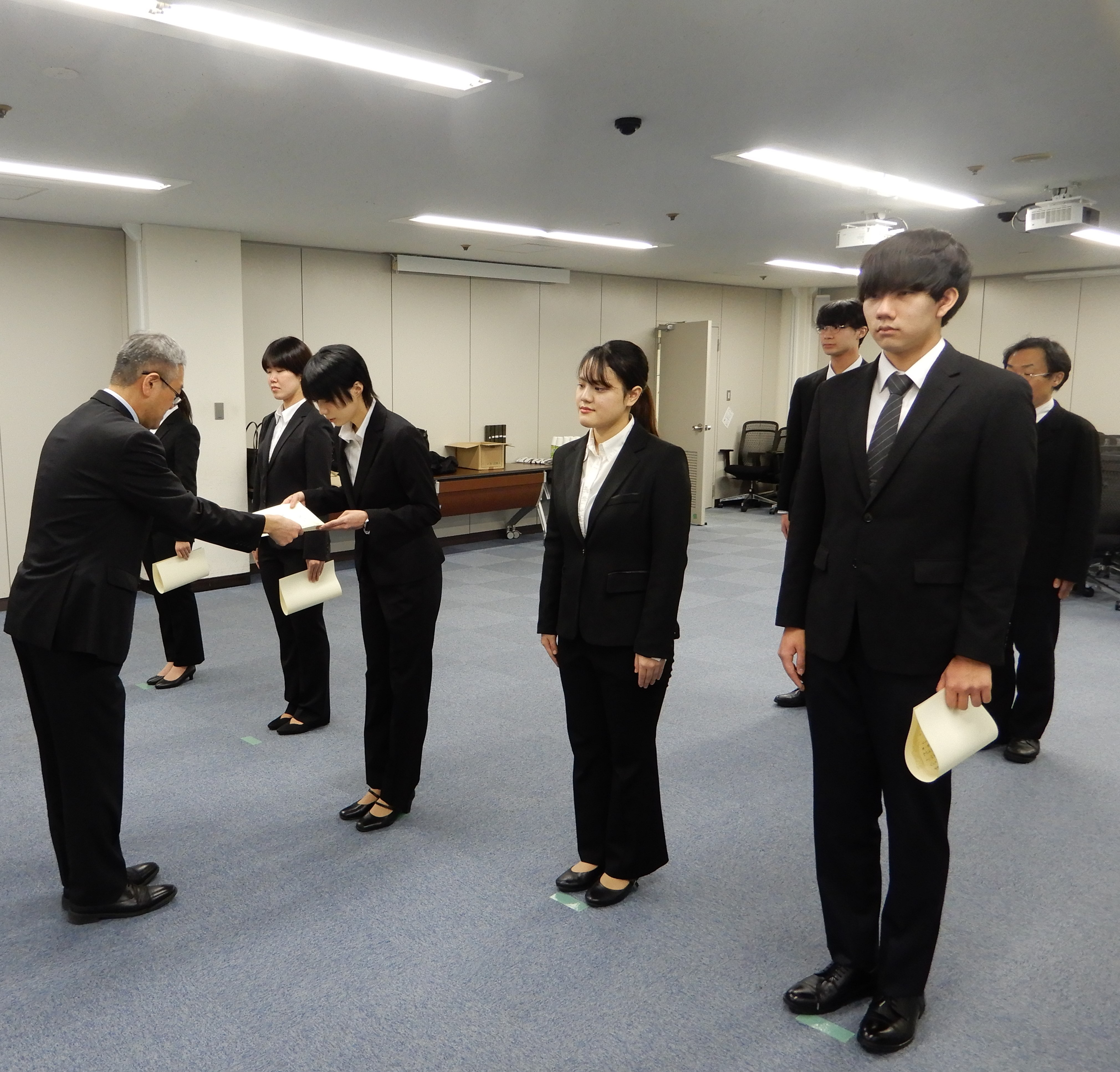 感謝状贈呈式の様子