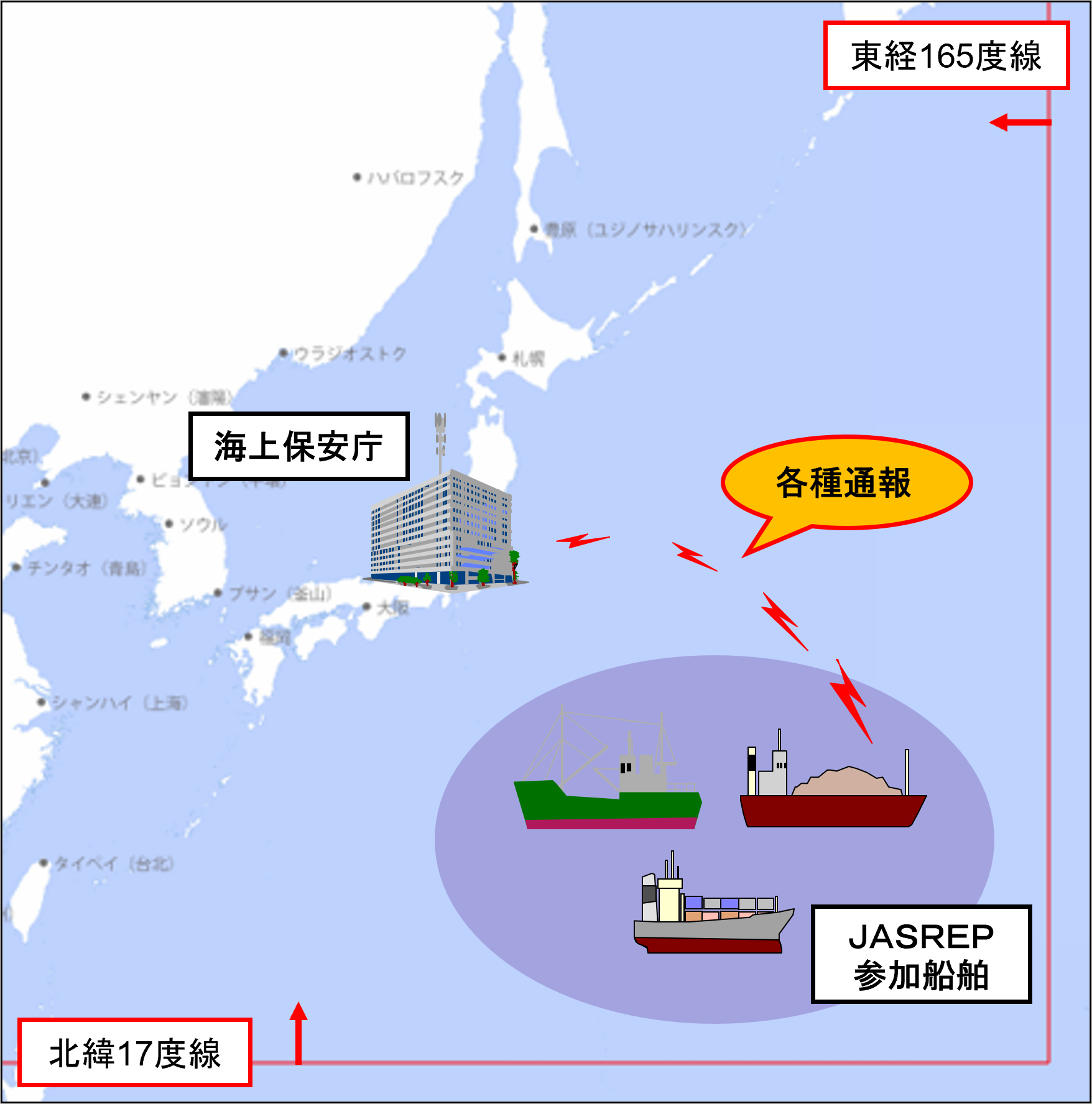JASREP対象海域の図です。