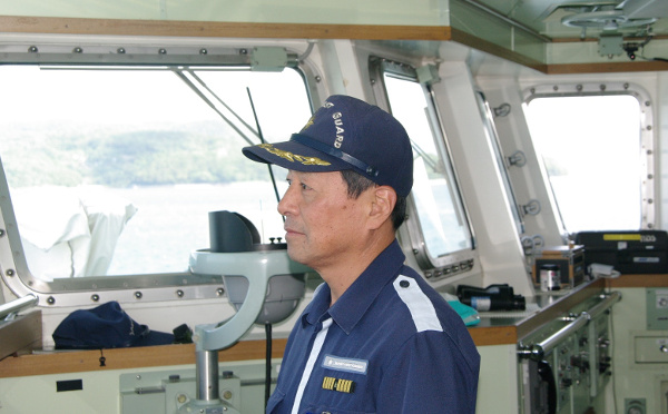 海猿が乗船する救難強化巡視船の船長